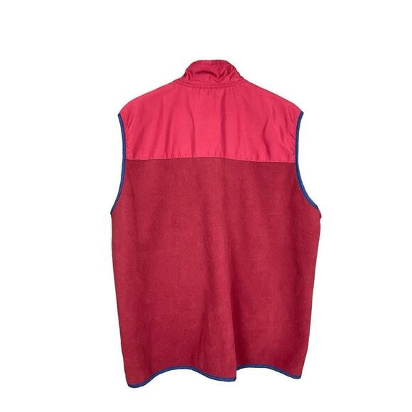 Chaps Ralph Lauren Fleece Vest Mens Size XXL Red Zip Up with Pockets - Picture 5 of 8